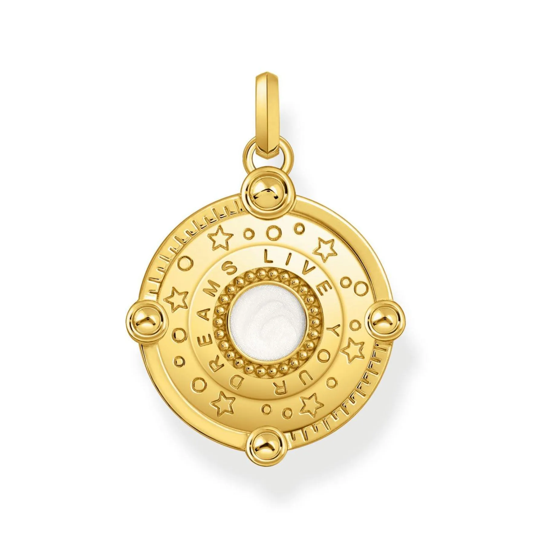 Thomas Sabo Yellow Gold Plated Moon Charm