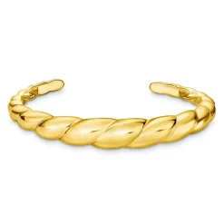 Thomas Sabo Yellow Gold Plated Twist Bangle