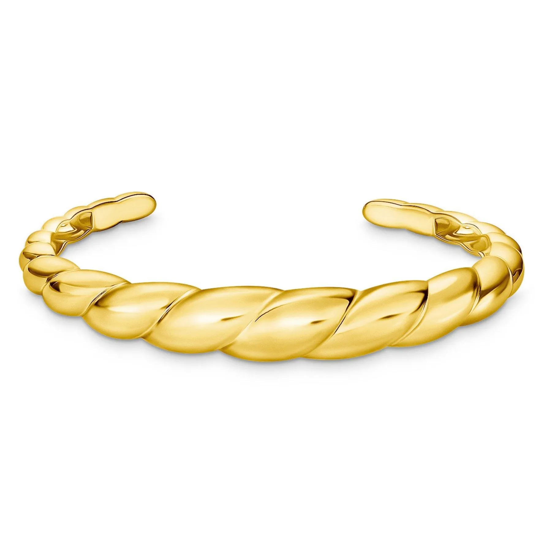 Thomas Sabo Yellow Gold Plated Twist Bangle