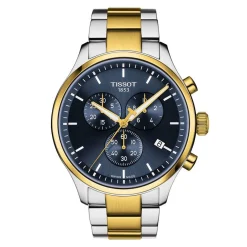 Tissot Chrono XL Classic 45mm Stainless Steel and Gold Plated Men's Watch