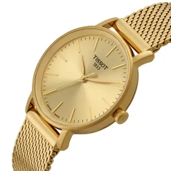 Tissot Everytime 34mm Yellow Gold Plated Ladies Watch