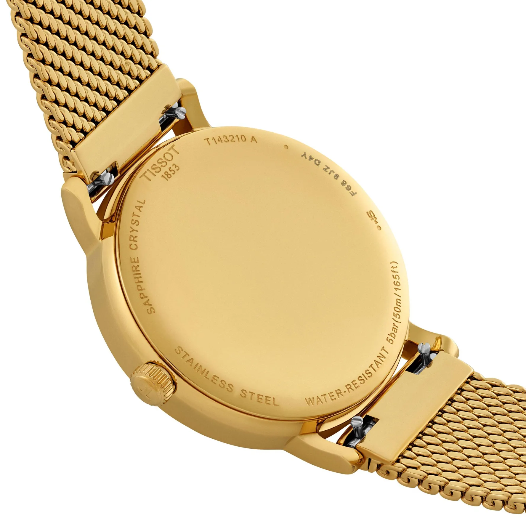 Tissot Everytime 34mm Yellow Gold Plated Ladies Watch