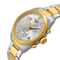 Tissot PR 100 40mm Stainless Steel and Yellow Gold Tone Chronograph Men’s Watch
