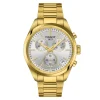 Tissot PR 100 40mm Yellow Gold PVD Chronograph Watch