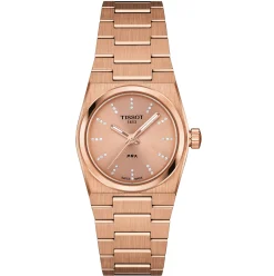 Tissot PRX 25mm Rose Gold PVD Diamond Ladies Watch