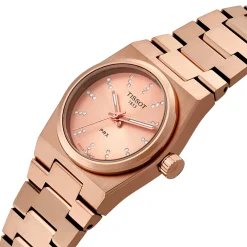 Tissot PRX 25mm Rose Gold PVD Diamond Ladies Watch