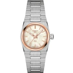 Tissot PRX 25mm Rose Gold PVD Mother of Pearl Ladies Watch