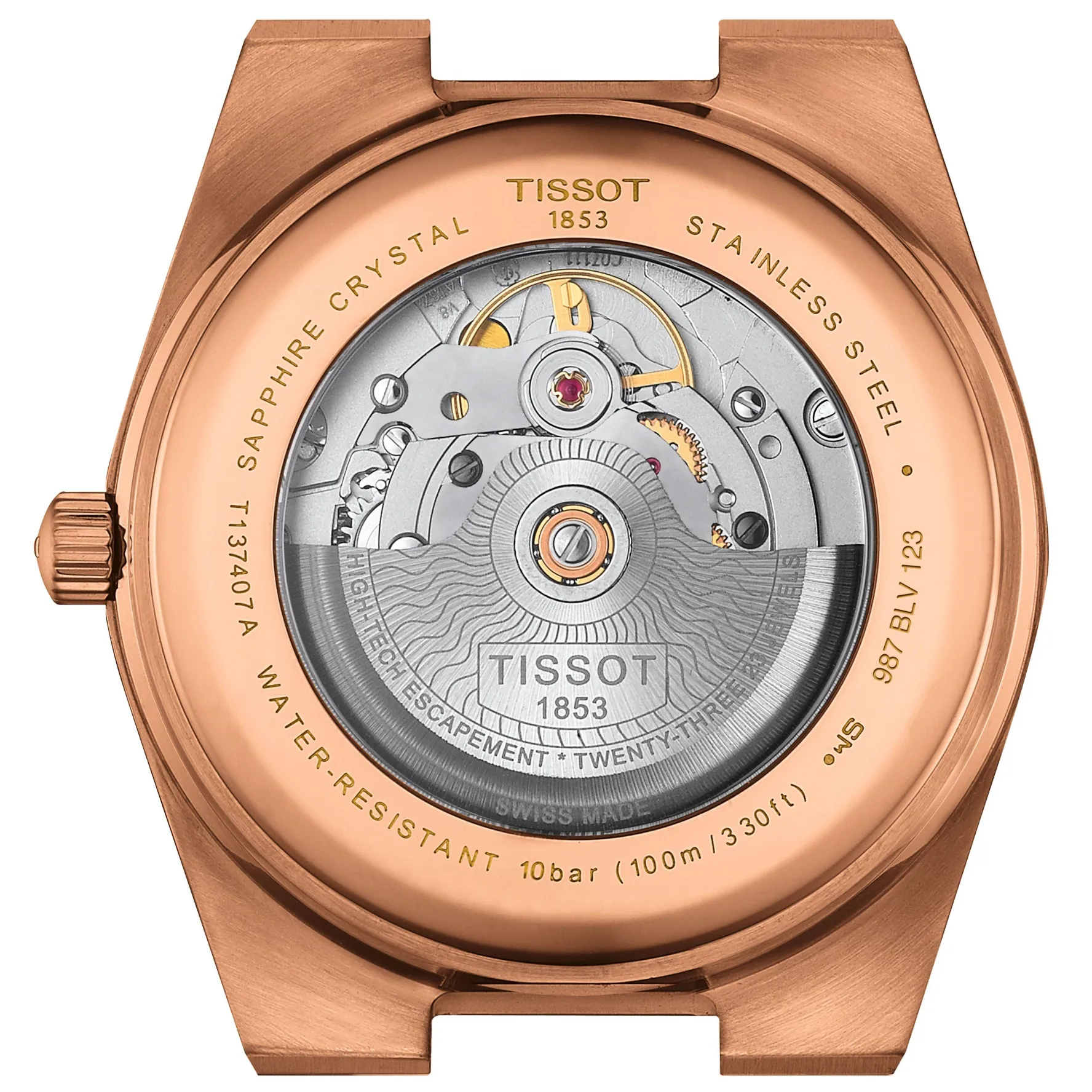 Tissot PRX Powermatic 80 40mm Rose Gold Tone Automatic Watch