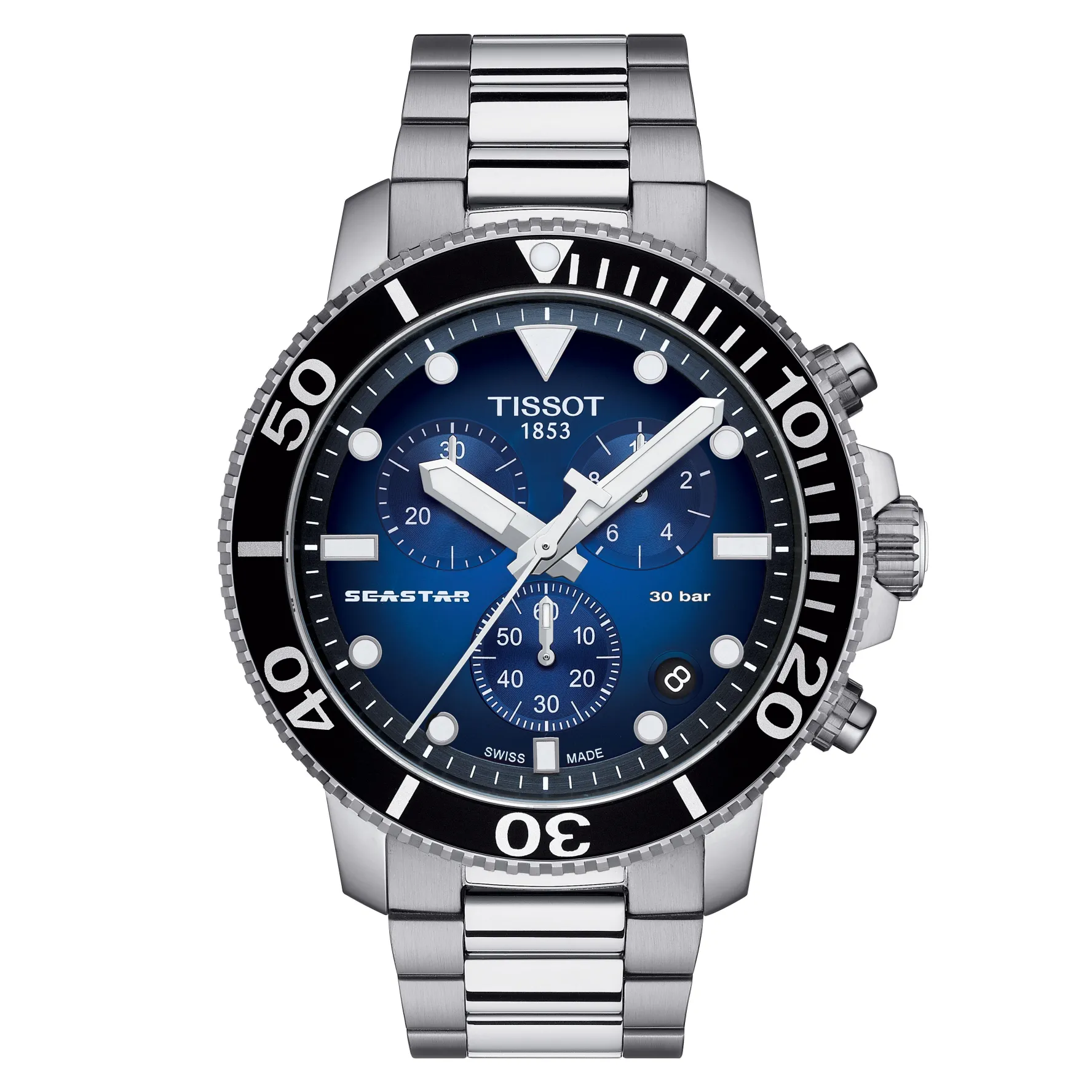 Tissot Seastar 1000 45.5mm Chronograph Men's Watch