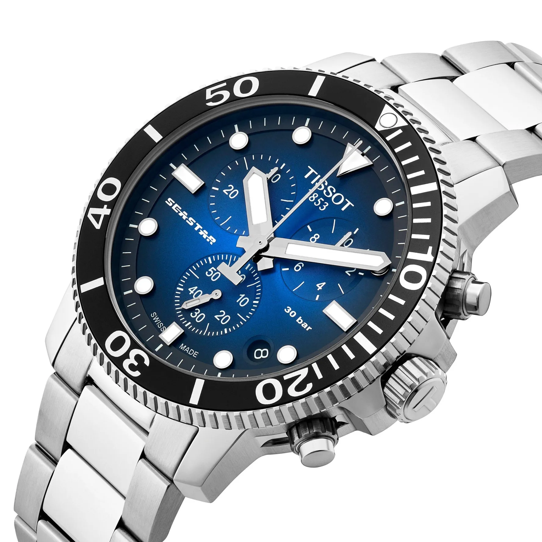 Tissot Seastar 1000 45.5mm Chronograph Men's Watch
