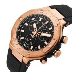 Tissot T-Race 45mm Chronograph Rose Gold Plated Men's Watch