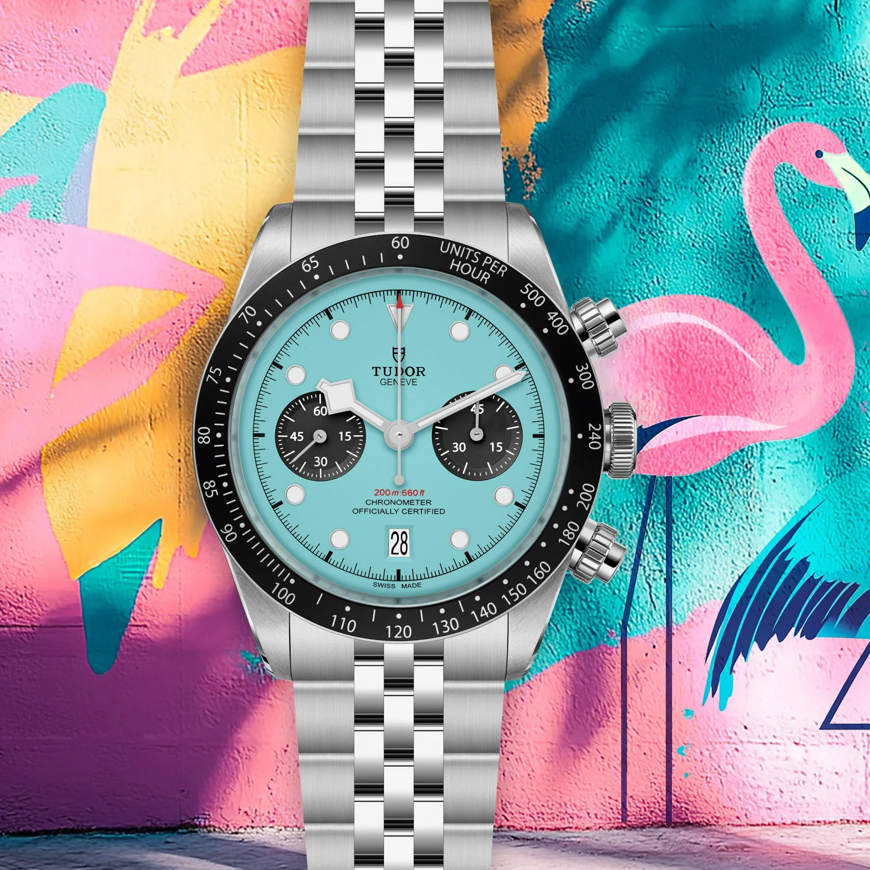 TUDOR Black Bay Chrono “Flamingo Blue” 41mm Automatic Men's Watch