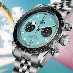 TUDOR Black Bay Chrono “Flamingo Blue” 41mm Automatic Men's Watch