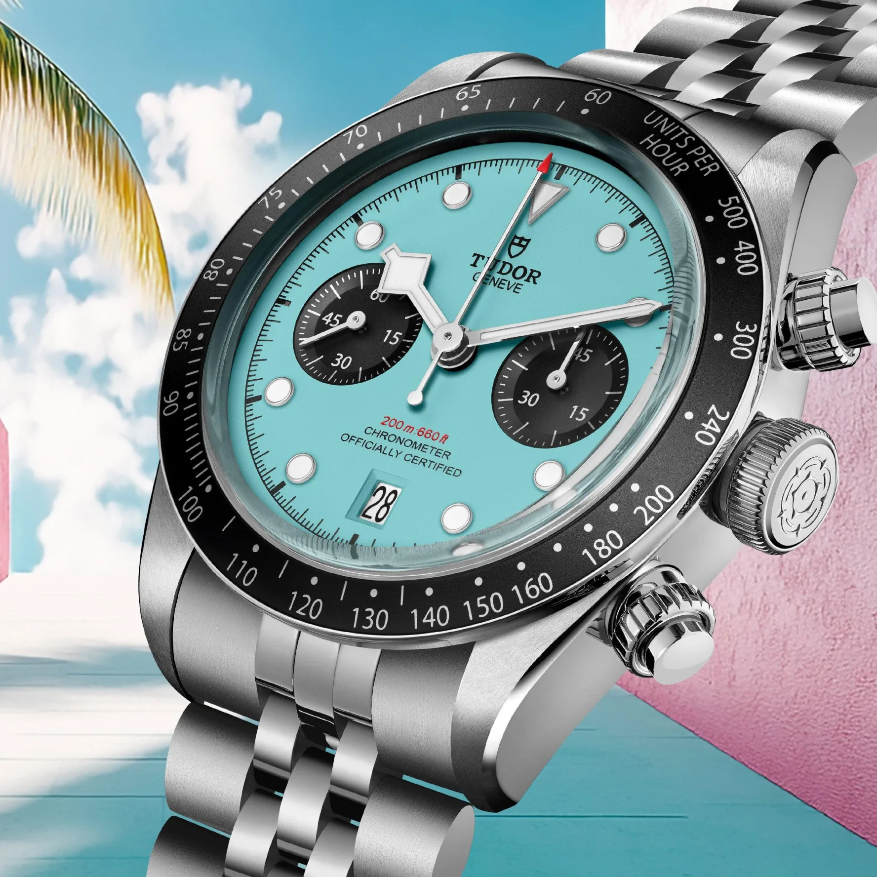TUDOR Black Bay Chrono “Flamingo Blue” 41mm Automatic Men's Watch