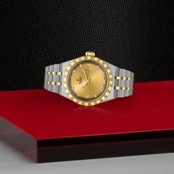 TUDOR Royal 28mm Stainless Steel and Yellow Gold Diamond Automatic Ladies Watch
