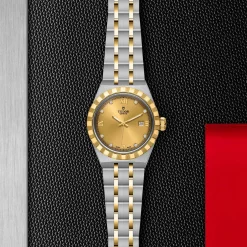 TUDOR Royal 28mm Stainless Steel and Yellow Gold Diamond Automatic Ladies Watch