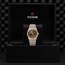 TUDOR Royal 34mm Stainless Steel and Yellow Gold Diamond Automatic Watch