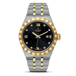 TUDOR Royal 28mm Stainless Steel and Yellow Gold Diamond Automatic Ladies Watch