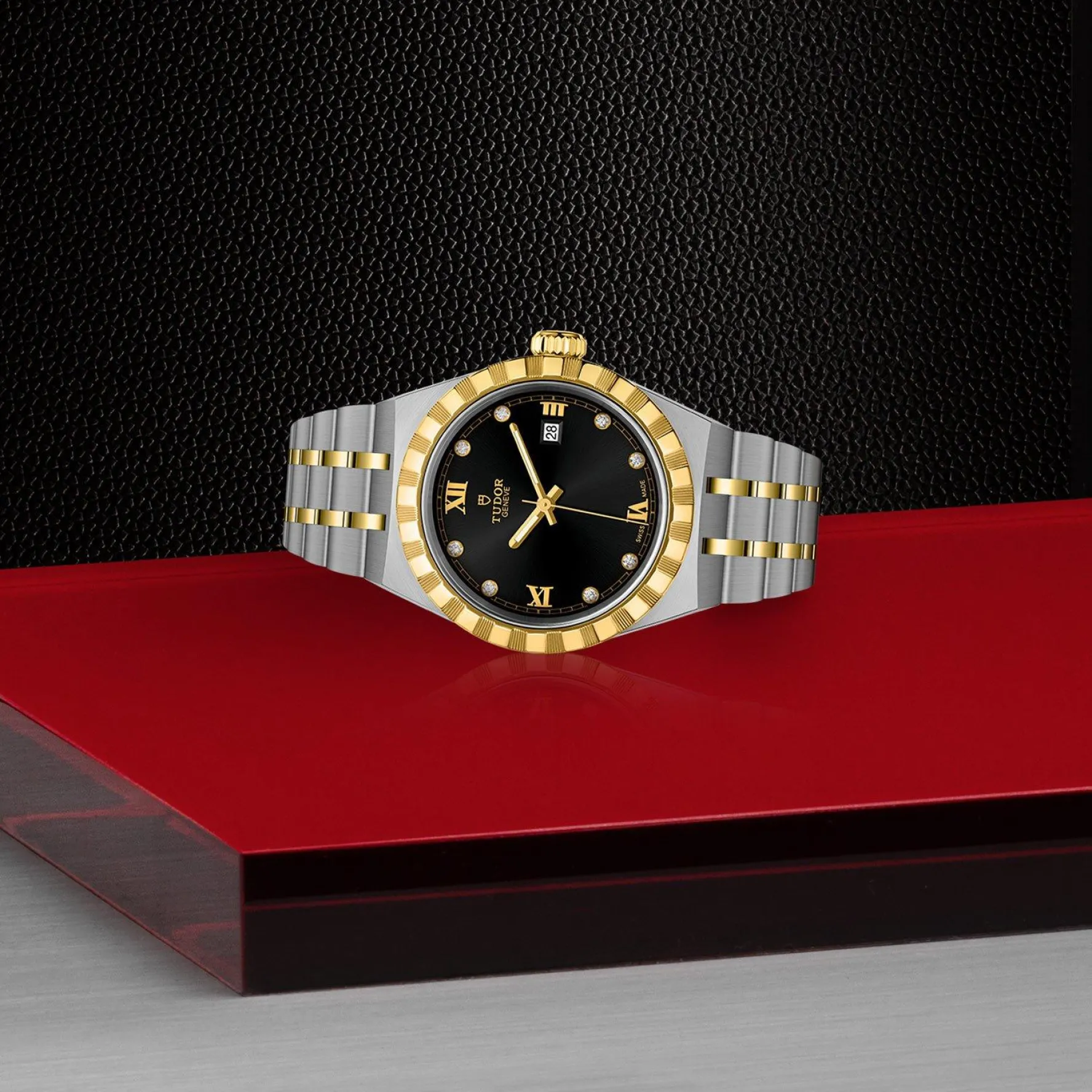 TUDOR Royal 28mm Stainless Steel and Yellow Gold Diamond Automatic Ladies Watch
