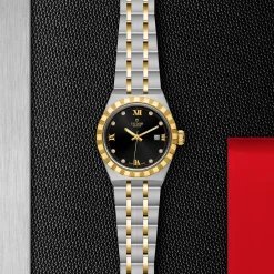 TUDOR Royal 28mm Stainless Steel and Yellow Gold Diamond Automatic Ladies Watch