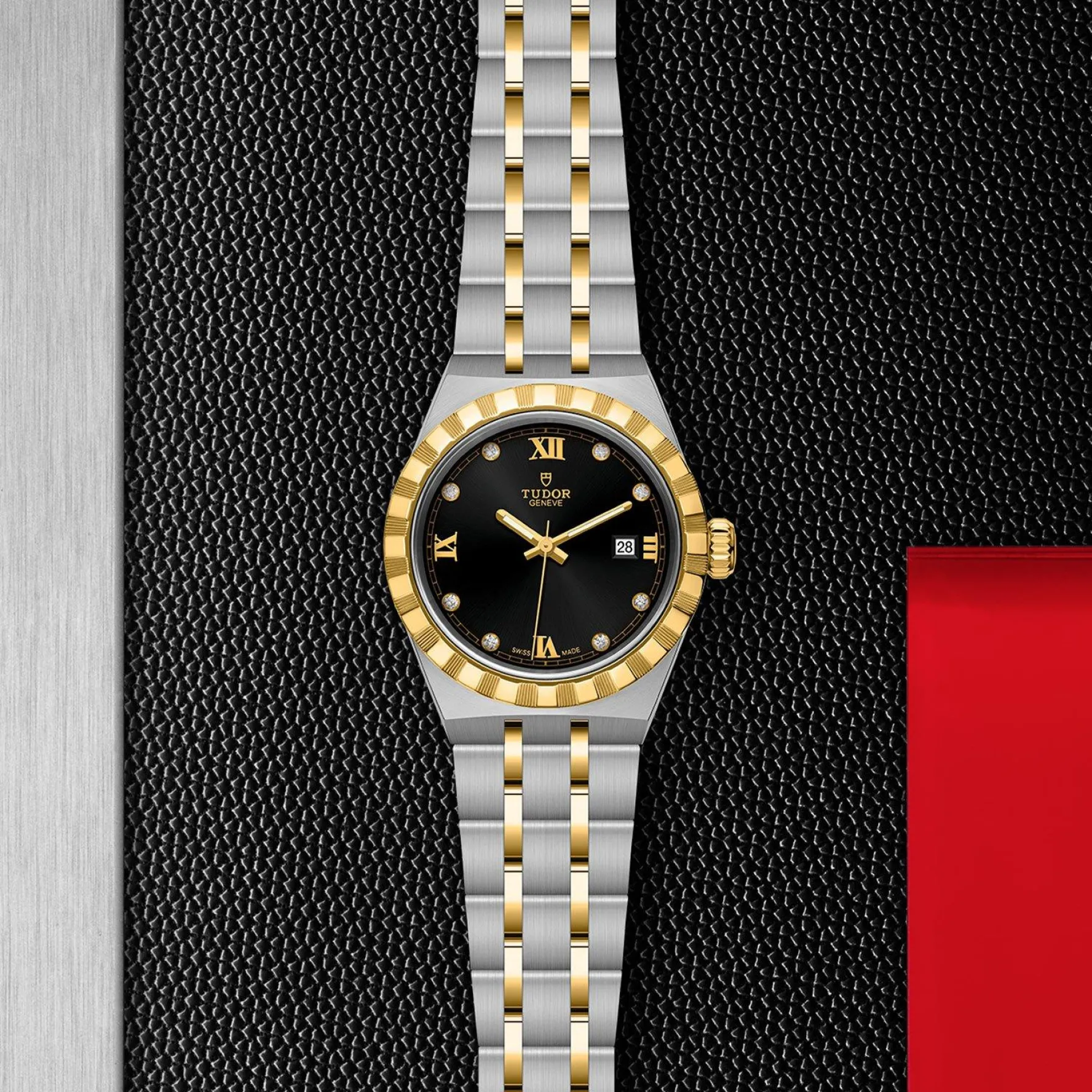 TUDOR Royal 28mm Stainless Steel and Yellow Gold Diamond Automatic Ladies Watch