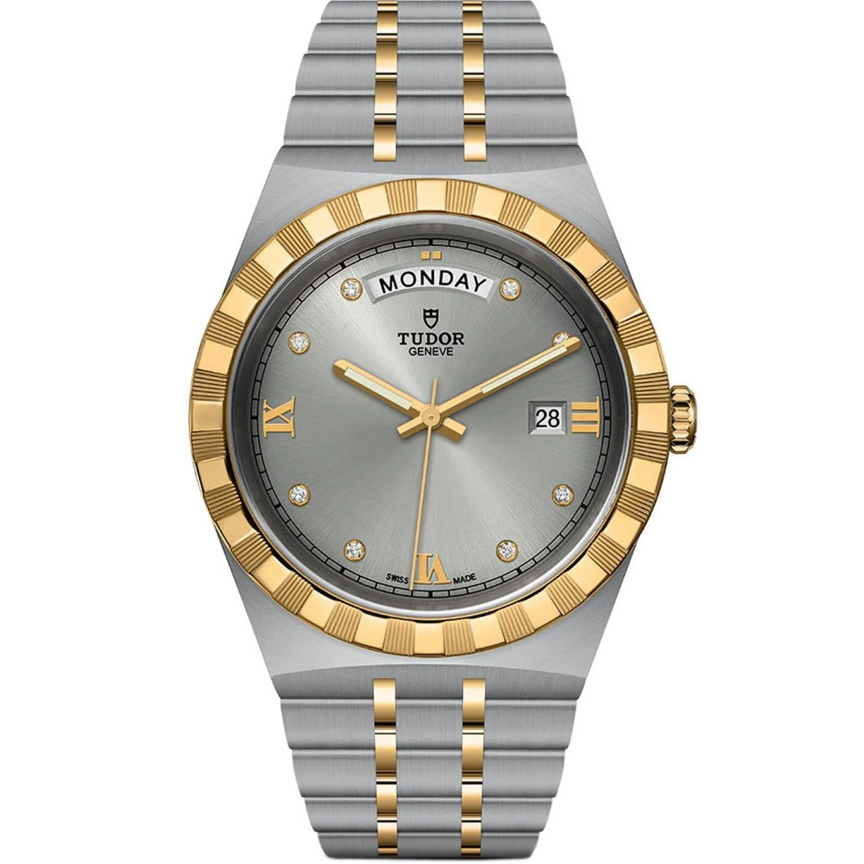 TUDOR Royal 41mm Stainless Steel and Yellow Gold Diamond Automatic Men’s Watch