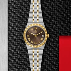 TUDOR Royal 34mm Stainless Steel and Yellow Gold Automatic Watch
