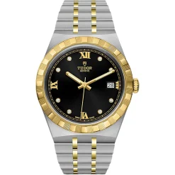 TUDOR Royal 38mm Stainless Steel and Yellow Gold Diamond Watch