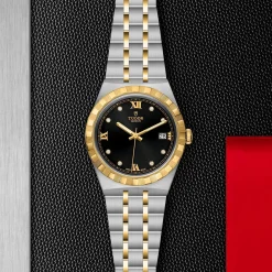 TUDOR Royal 38mm Stainless Steel and Yellow Gold Diamond Watch