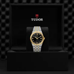 TUDOR Royal 38mm Stainless Steel and Yellow Gold Diamond Watch