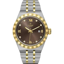 TUDOR Royal 28mm Stainless Steel and Yellow Gold Diamond Automatic Ladies Watch