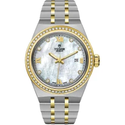 TUDOR Royal 28mm Stainless Steel and Yellow Gold Diamond Automatic Ladies Watch