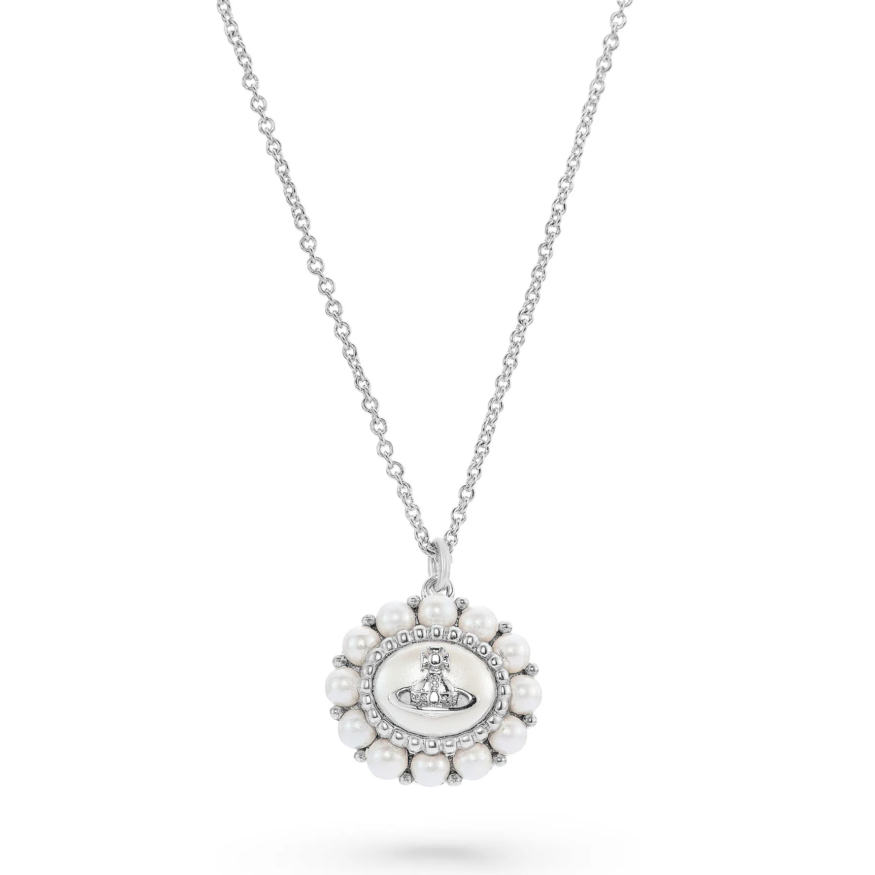Vivienne Westwood Amaya Silver Freshwater Pearl Pendant