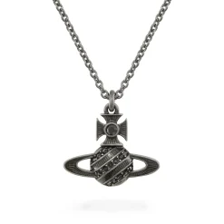 Vivienne Westwood Assita Black Crystal Pendant
