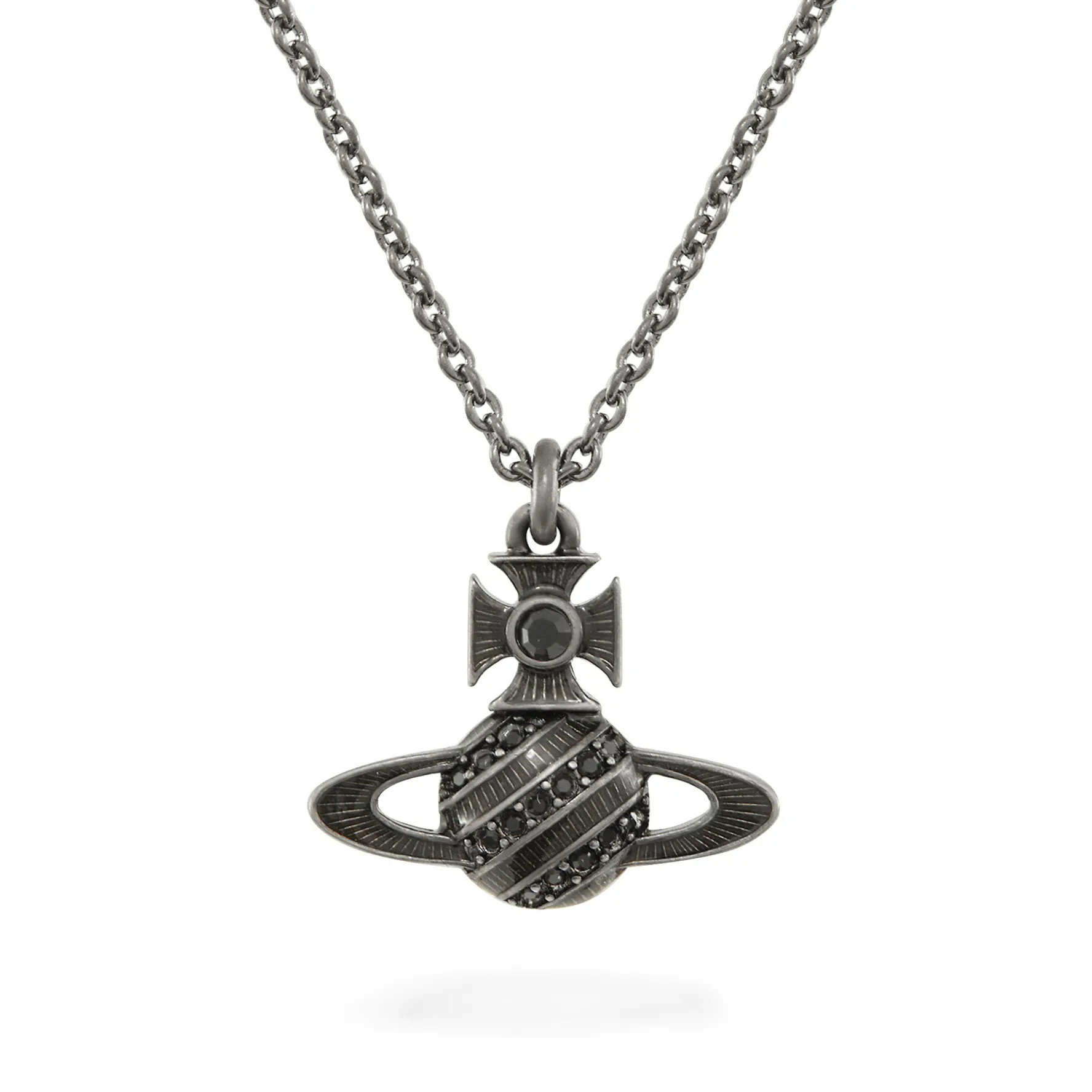 Vivienne Westwood Assita Black Crystal Pendant
