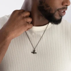 Vivienne Westwood Assita Black Crystal Pendant