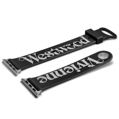 Vivienne Westwood Black Silicone Apple Watch Strap