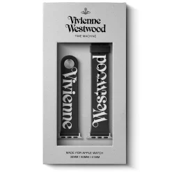 Vivienne Westwood Black Silicone Apple Watch Strap