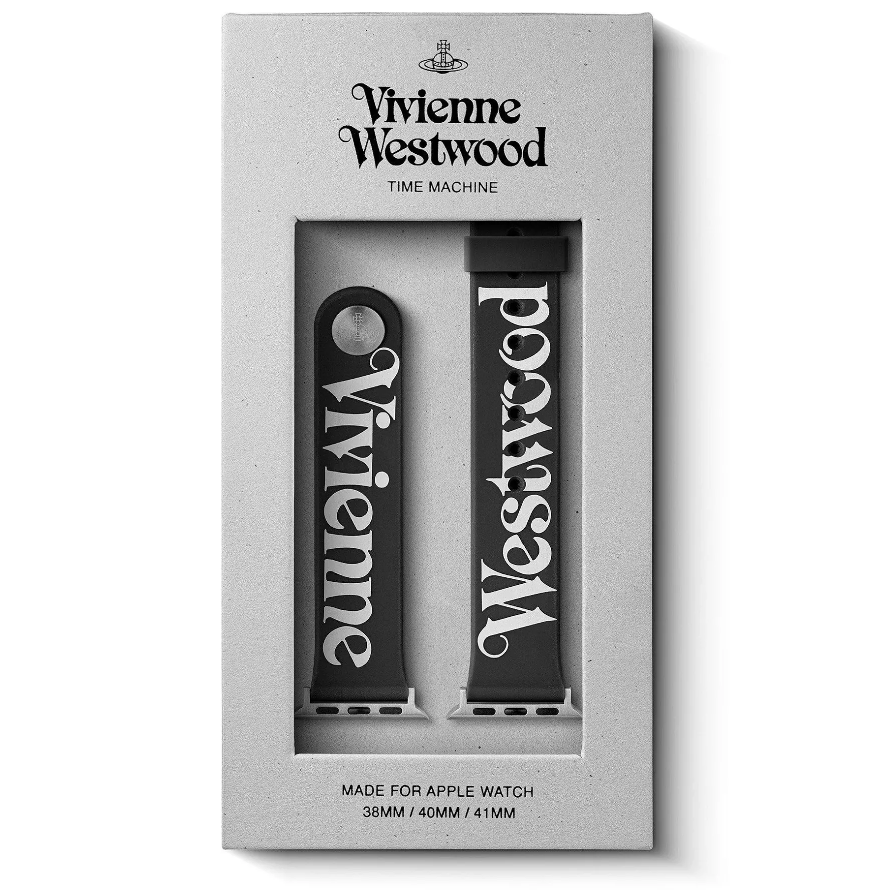 Vivienne Westwood Black Silicone Apple Watch Strap