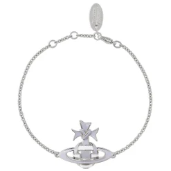 Vivienne Westwood Blue Ribbon Silver Bracelet