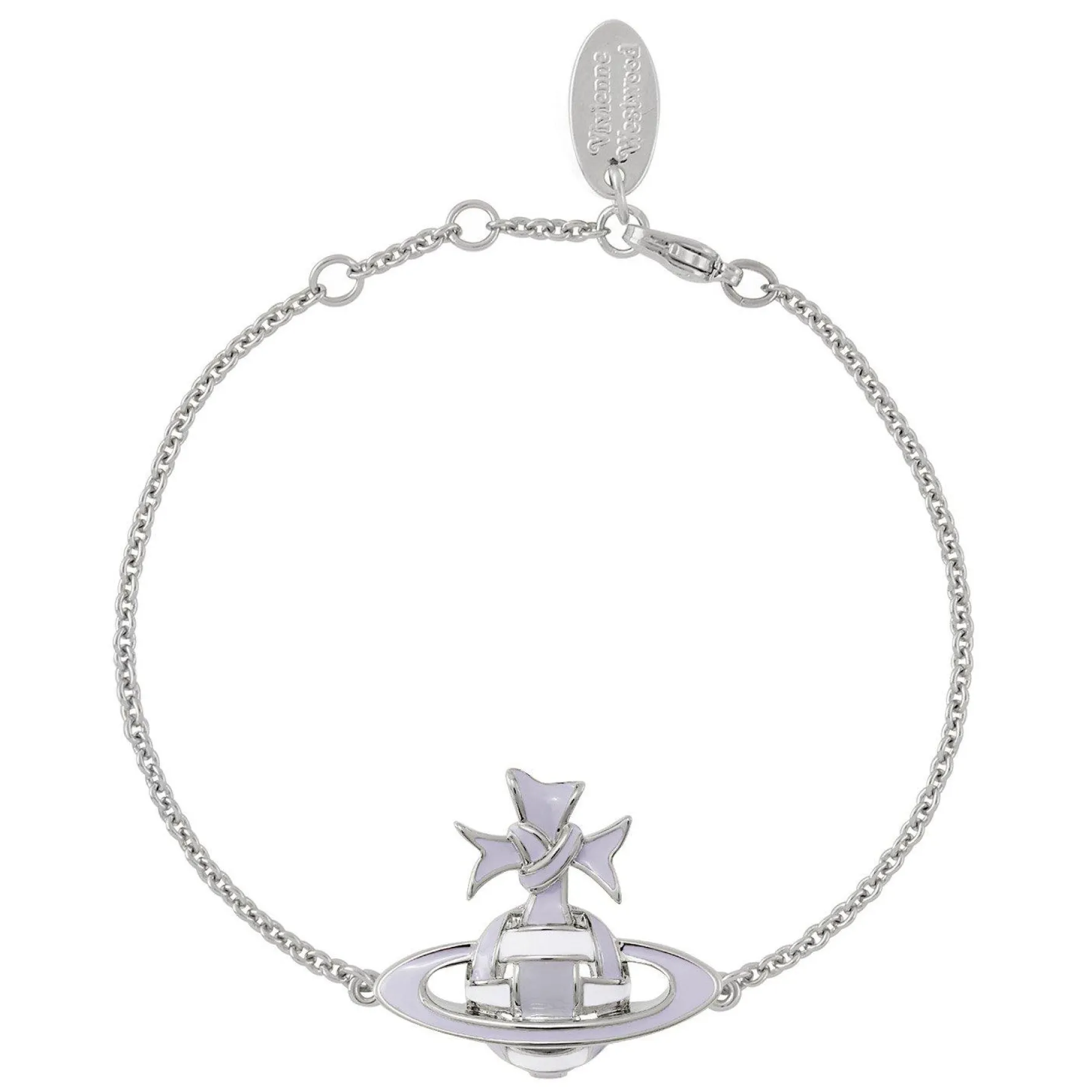 Vivienne Westwood Blue Ribbon Silver Bracelet