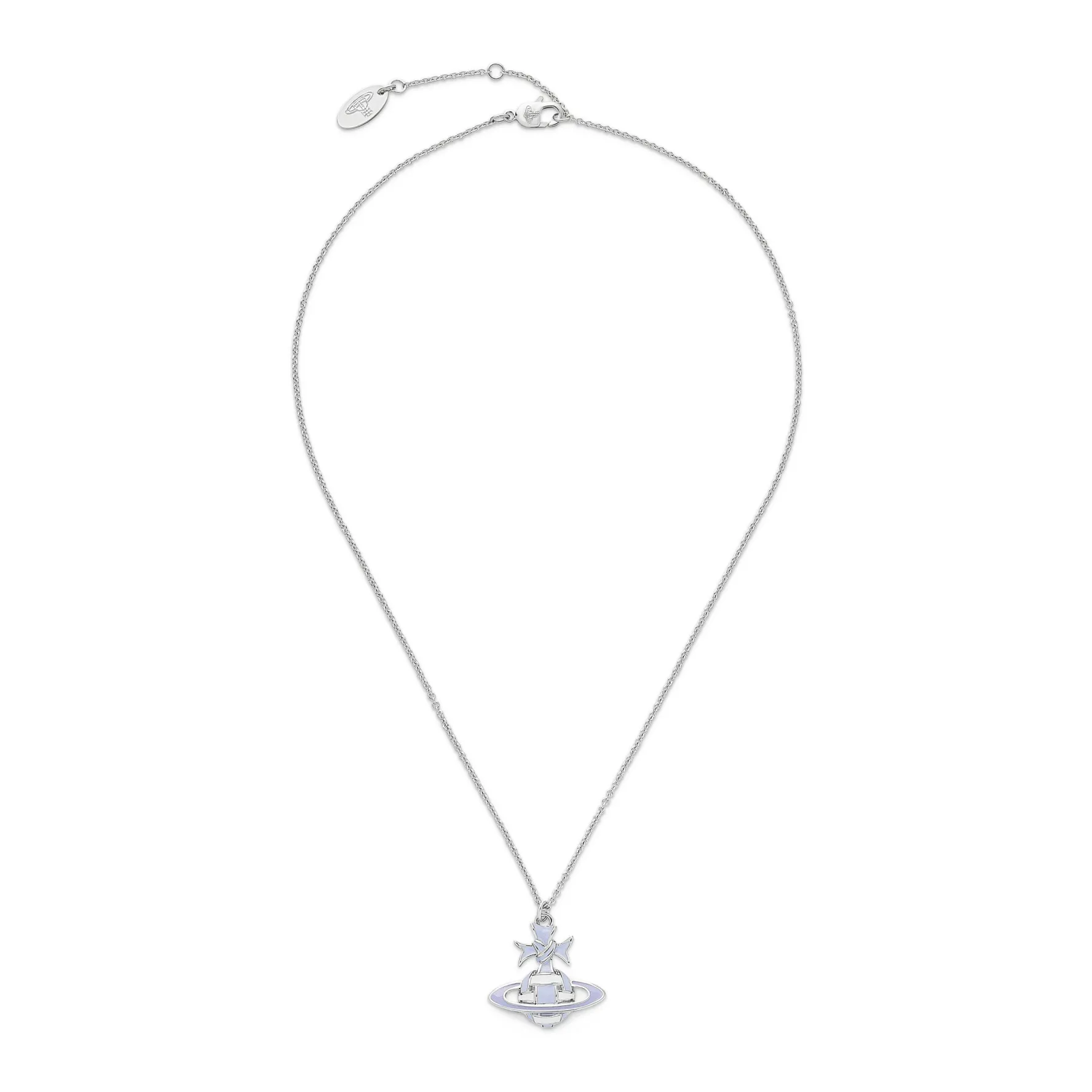 Vivienne Westwood Blue Ribbon Silver Pendant
