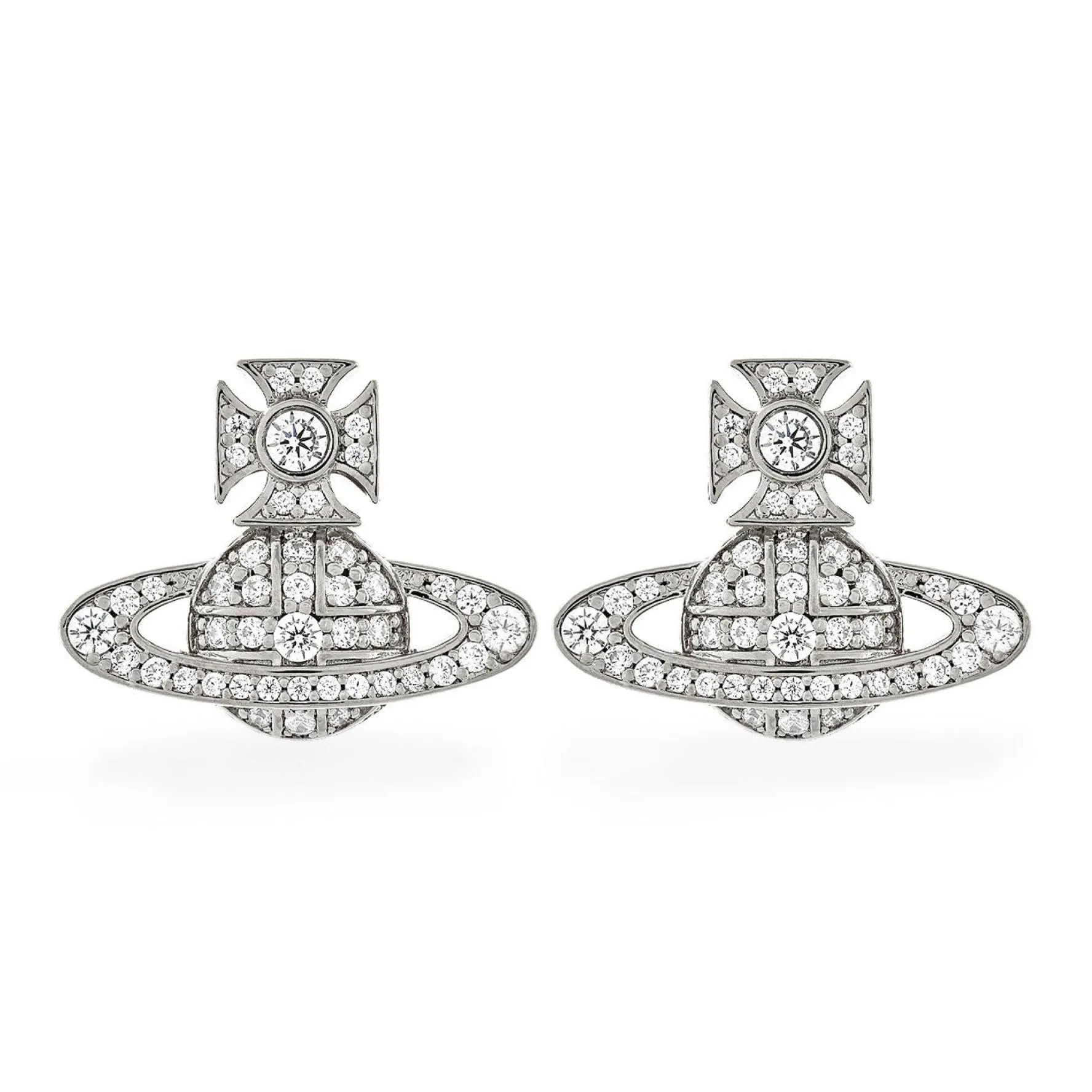 Vivienne Westwood Carmela Crystal Stud Earrings