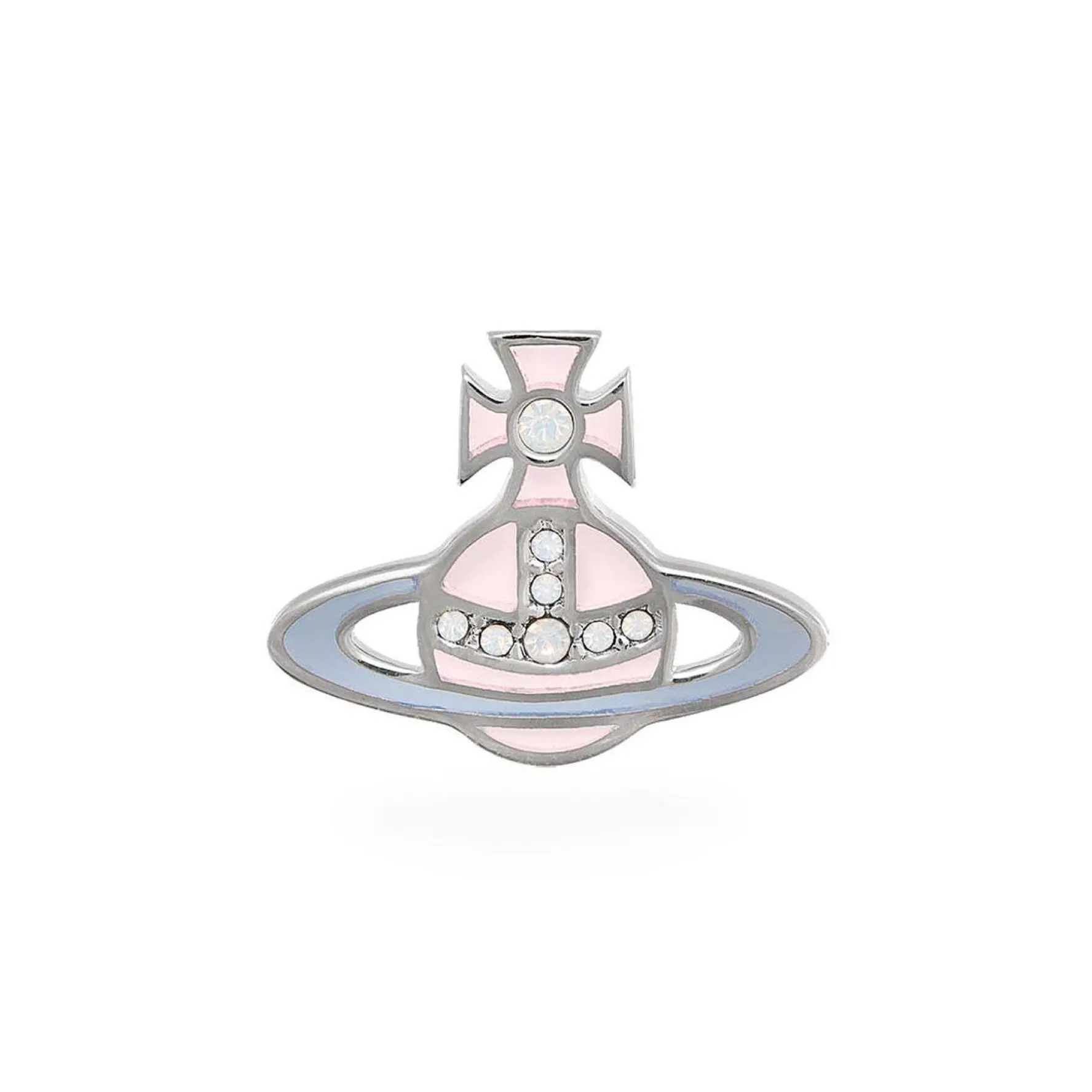 Vivienne Westwood Concetta Silver Crystal Opal Stud Earring