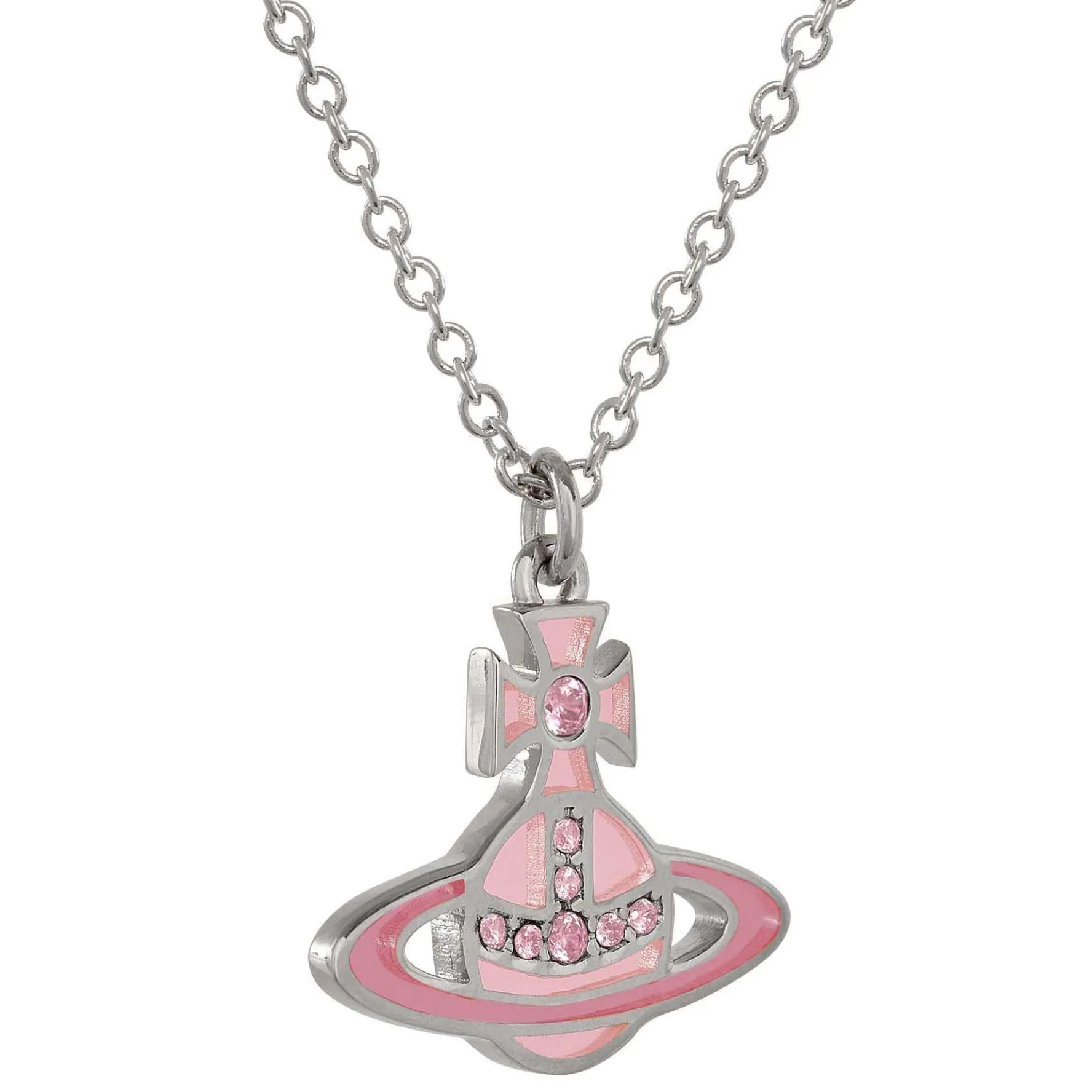 Vivienne Westwood Concetta Silver Crystal Pendant