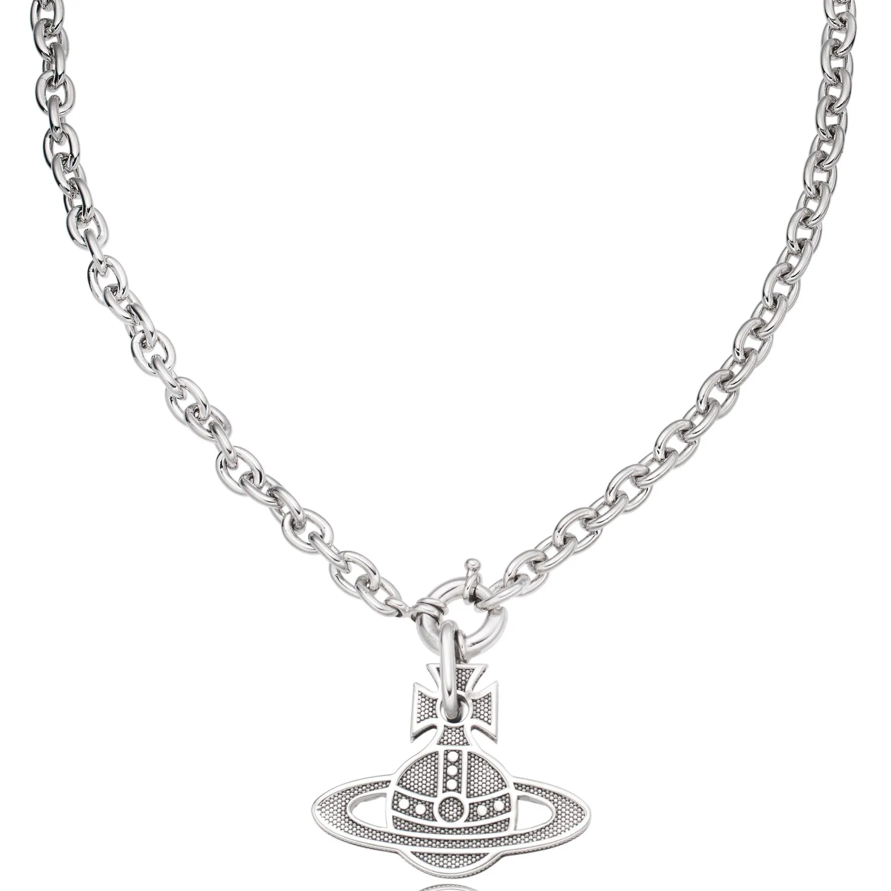 Vivienne Westwood Hilario Grey Metal Men’s Pendant