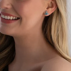 Vivienne Westwood Ismene Silver Cubic Zirconia Stud Earrings