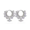 Vivienne Westwood Jenia Silver Cubic Zirconia Hoop Earrings