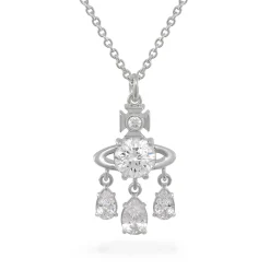 Vivienne Westwood Joaquina Silver Cubic Zirconia Pendant