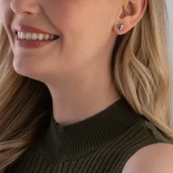 Vivienne Westwood Leodaria Silver Stud Earrings